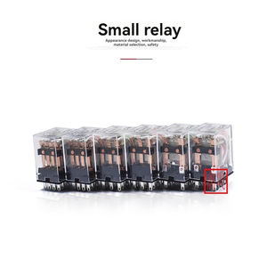 Миниатюрное промежуточное реле MY2NJ небольшое электромагнитное реле со светом и базой для постоянного тока 220 В 24 В 12 В - Product Image 6