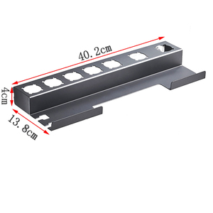 Soporte <span class=keywords><strong>Airwrap</strong></span> montado en la pared, organizador de <span class=keywords><strong>accesorios</strong></span> de hierro rizado, instalación sin perforación, soportes de almacenamiento para baño en casa - Product Image 6