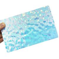 Self-Adhesive Water Ripple Decorative Film Plastic Metal Wave Background Wall Mirror for Wedding & Home Ceiling Wall Decor