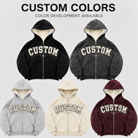 Sweat à capuche personnalisé de haute qualité, en gros, épais, brodé, avec patch brodé, type pull, en tissu éponge