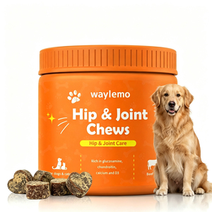 Suplementos para la Salud de Mascotas Waylemo, Condroitina de Tiburón para <span class=keywords><strong>Perros</strong></span>, <span class=keywords><strong>Vitaminas</strong></span> para el Soporte Articular con Glucosamina y Colágeno, Tabletas Masticables - Product Image 1