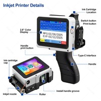 Imprimante jet d'encre portable commerciale de 12,7 mm / Codeur de date filaire haute vitesse non crypté de 600 dpi pour codes-barres et codes QR