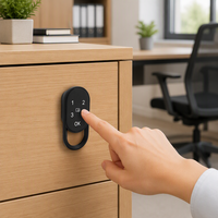 Serrure de casier RFID à mot de passe avec rebond automatique, alerte vocale et interface d'alimentation d'urgence pour armoire, tiroir et casier