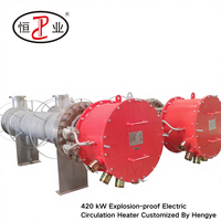 Chauffe-circulateur électrique antidéflagrant de 420 kW pour préchauffage de gaz combustible, régénération d'amines, réchauffement et reboiler en pétrochimie