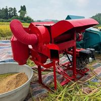 Petite batteuse 7,5 CV pour riz paddy, blé, haricots, sorgho et millet, à vendre avec remise d'usine, ligne de traitement des céréales de haute qualité