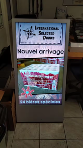 55 inch ngoài trời pin di động Powered 10-12 giờ <span class=keywords><strong>LCD</strong></span> kỹ thuật số biển hiển thị cho movable quảng cáo - Product Image 4