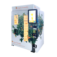 Distributeur automatique de jus d'orange à grande capacité personnalisé NewSaier, jus de fruits frais, miel, système de paiement par carte de crédit et pièces, métal