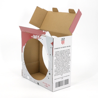 Caja de Cartón Corrugado con Ventana Circular Impresa Personalizada para Exhibición de Productos Deportivos de Fútbol Tamaño 5