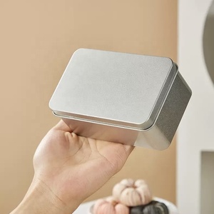 Số lượng lớn hình chữ nhật có bản lề Nắp thủ công Thẻ Snack lưu trữ thực phẩm tin kim loại hộp thiếc - Product Image 2