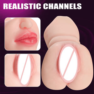 Nouvelle Coupe Masturbatrice 3-en-1 pour Homme, Jouet Sexuel Réaliste Vagin pour Hommes, Masseur Sexuel pour Hommes, Jouets Sexuels en <span class=keywords><strong>Latex</strong></span> pour Adultes - Product Image 2