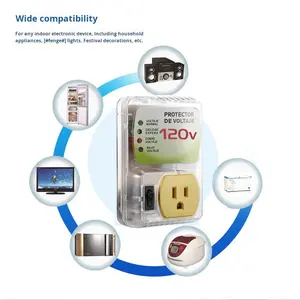Protector de voltaje <span class=keywords><strong>americano</strong></span> de 120V de alta calidad, Protector contra sobretensiones de CA monofásico para refrigerador 20A 50/60Hz - Product Image 4