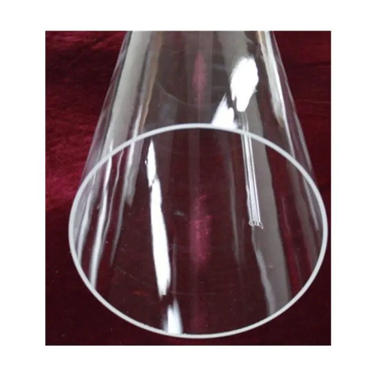 Tubes en verre de haute pureté, tube de quartz rond transparent en silice de différentes tailles