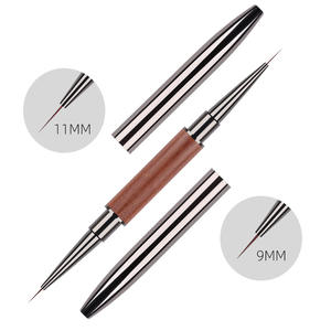 Nouveau Pinceau Liner pour Ongles en Bois de Santal Style Japonais, Ultra-Fin Professionnel, Stylo de <span class=keywords><strong>Dessin</strong></span> de Ligne Française, pour Gel UV, Dégradé et Estompage en <span class=keywords><strong>Manucure</strong></span> - Product Image 6