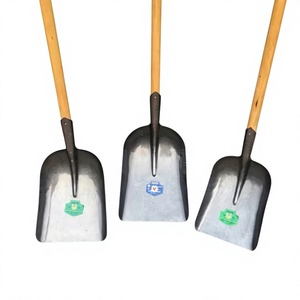 Pala de acero integral grande para carbón, pala de acero engrosado de grado ferroviario, pala de acero al manganeso templado para limpieza de granos agrícolas y secado - Product Image 1