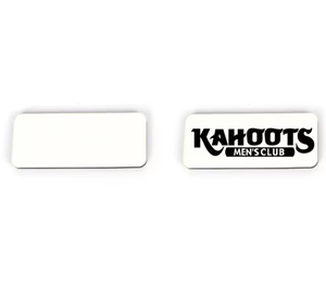 Badge nominatif en MDF vierge 3x1 pouce, moderne, de haute qualité, pour sublimation, écologique, tendance, avec logo personnalisé, idéal pour les anniversaires - Product Image 4