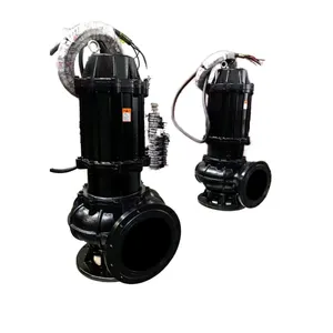 Pompe à eaux usées submersible verticale d'aspiration de sable industrielle de WQ20-60-11 portative de 65(JY) pour le pompage d'étang et le retrait d'eaux usées