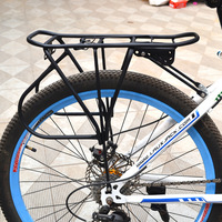 Porte-bagages arrière en acier pour vélo de montagne 26 pouces, spécifique aux freins V-Brake, durable, résistant à la rouille, porte-bagages pour passager et cargaison pour vélo de route