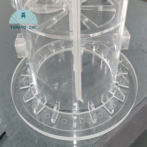 TOMATO - Brida Acrílica Transparente Personalizada, Fabricación CNC de PMMA con Orificios Roscados de Precisión y Conexión de Tubo Acrílico - Product Image 5