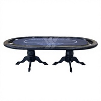 Table de poker Texas moderne de luxe personnalisée YS, table de jeu de casino, écologique, durable, divertissement, nappe personnalisée