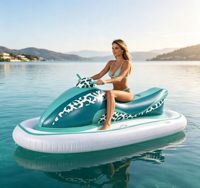 Vente directe OEM : Jouet aquatique gonflable rapide en PVC en forme de moto, pour divertissement aquatique, approvisionnement transfrontalier Chine
