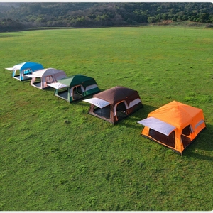 Outdoor 8-10 Persons Family Camping Tent Large Space Double <b>Layers</b> 2 Rooms Luxury Outdoor Tent - Product Image 6