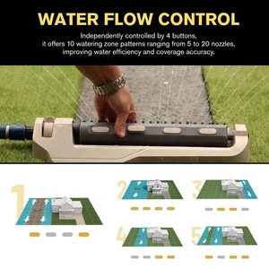 Kit de Aspersores para Jardín, Riego de Jardín, 10 Combinaciones de Riego Flexibles, Control de Rango Ajustable - Product Image 3
