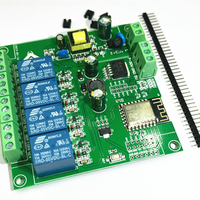 Módulo de relé ESP8266 WIF de 4 canales, placa de desarrollo Wifi, DC 5V, 7-28V, 30A, para Control inalámbrico de hogar inteligente