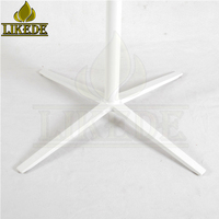 Base de table de restaurant à 4 pieds en aluminium blanc avec hauteur personnalisable pour mobilier de café et de salle à manger