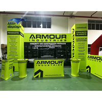 Offre Spéciale personnalisé imprimé 10x20FT aluminium Tension tissu affichage salon stand idée de conception 3x6M stand d'exposition
