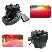 Machine à brouillard à glace carbonique métallique 3500W, réservoir d'eau 7,5L, pour scènes, mariages, fêtes, KTV, spectacles, contrôle manuel, générateur de brouillard au sol