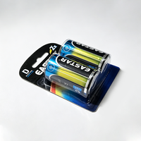Baterai Alkali Ukuran D LR20 1.5V Kemasan Kartu Baterai Kering Baterai Tahan Lama Produsen OEM