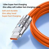 Chargeur Micro USB Type-C en alliage de zinc et de silicone liquide, câble de données pour caméras 3A, 1m, 120W, 6A