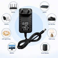 Adaptateur secteur AC/DC à montage mural polyvalent et fonctionnel, pointe CC 5,5x2,1 mm, 12 V 1 A 12 W, pour moniteur LCD et décodeur