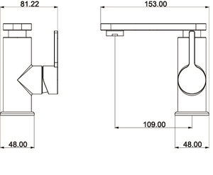 Grifo de tocador de lavabo de baño Premium con construcción de acero inoxidable y diseño de ahorro de espacio - Product Image 2