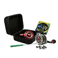 Boîte de rangement portable carrée en EVA avec logo personnalisé pour moulinet de kayak de pêche et moulinet de radeau, étui pour accessoires de pêche, étui à outils antichoc