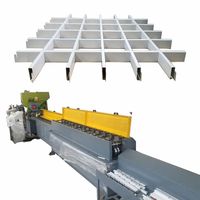 0.3mm-0.5mm épaisseur aluminium métal suspendu cellulaire grille plafonds Grilyato U canal rouleau formant la Machine