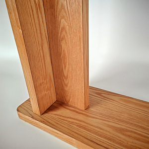 北欧简约实木沙发边桌C形设计可移动床头笔记本电脑桌自然饰面客厅茶几 - Product Image 3