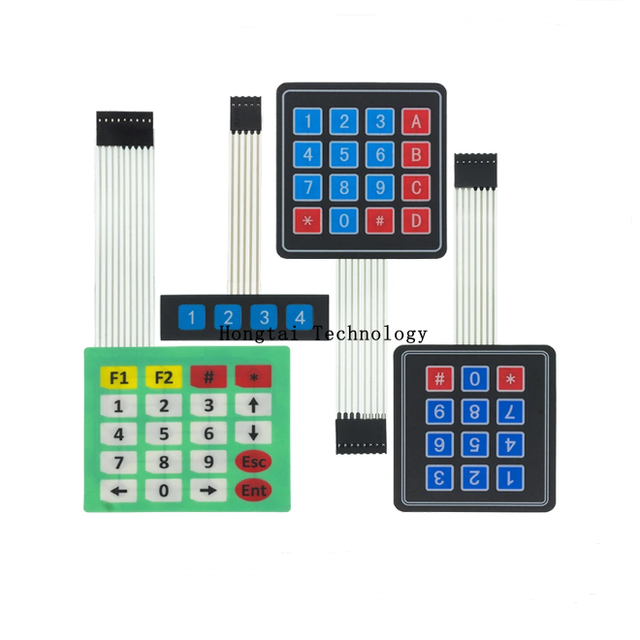 Ultra-large keys 4*4/1*4/3*4/4*5 matrix keyboard Microcontroller external keyboard Membrane keyboard module