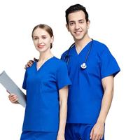 Ensembles d'uniformes médicaux pour hommes en coton, coupe droite, pour le spa et le personnel musulman