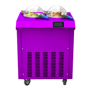 Коммерческая морозильная камера для мороженого, небольшая машина для мороженого, двойная трубка, жесткая нержавеющая сталь, фруктовый йогурт, Смешанная морозильная камера для мороженого - Product Image 2