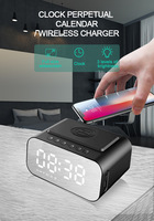 Muziekspeler Retro Bluetooth-luidspreker Nieuwste vintage klassieke 15W 10W draadloze oplader Grote volume wekker Draagbare luidspreker