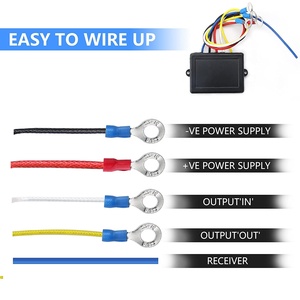 Bộ điều khiển từ xa tời không dây 2 chiếc Max. Rơle điện từ tời 150ft, 250A, rơle điện từ tời <span class=keywords><strong>12V</strong></span>, bộ tiếp điểm cho tời 2000-5000lbs ATV UTV - Product Image 5