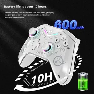 Nuevo interruptor inalámbrico programable para controlador de juego <span class=keywords><strong>Bluetooth</strong></span> Universal para Steam IOS <span class=keywords><strong>Android</strong></span> con función de vibración - Product Image 2