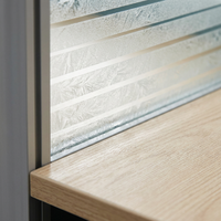 Bureau modulaire convertible en L 4 places avec cloison en panneaux de particules E1, tiroirs de rangement, écologique et mobile