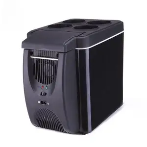 Best-selling 12v DC 220-240V AC 6L Dual Voltage Mini Car Refrigerator Car Family Travel Low Noise Car Refrigerator