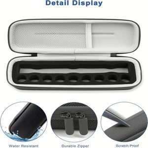Étui de rangement portable, étanche, antichoc et léger pour fournitures médicales, aiguilles à insuline, stylos à insuline et flacons, en EVA avec fermeture éclair - Product Image 2