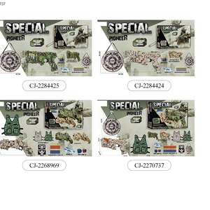 Enfants jeu de rôle soldat balle en mousse souple <span class=keywords><strong>bataille</strong></span> tir cible collante jeu militaire ensemble pistolets et armes armée jouets - Product Image 6