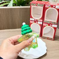 Мягкая игрушка-антистресс из ТПР с начинкой из мальтозы, медленно восстанавливающая форму, в виде Санта-Клауса и рождественской елки, сенсорная игрушка-фиджет, подарок для праздничной вечеринки, OEM, на заказ