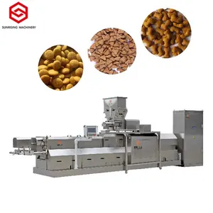 Ligne de Production complète 500-5000 kg/h fabrication d'aliments pour chiens machines de transformation d'aliments secs pour animaux de compagnie