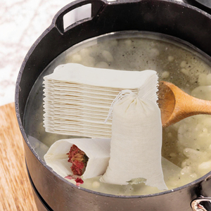 60 Bolsas de Muselina Natural Extra Grandes con Cordón para Especias, para Cocinar, Colar Sopa, Té Suelto y Hierbas - Product Image 3